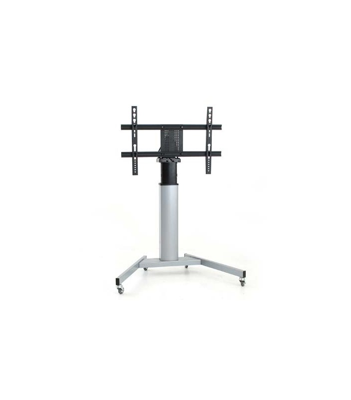 Reusachtig taart Allergie TV-STANDAARD ADJUSTABLE + WHEELED SILVER